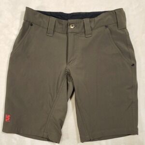 Chrome Industries Shorts Mens 30 Olive Green Technical Cycling Nylon Spandex